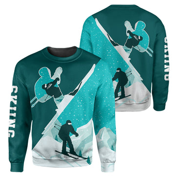 Gearhumans Skiing - 3D All Over Printed Shirt