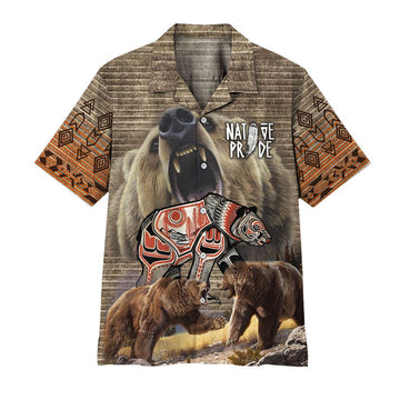 Gearhuman 3D Native Bear Pride Hawaii Shirt