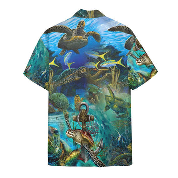 Gearhuman 3D Turtles Hawaii Shirt