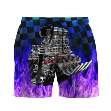 Gearhuman 3D Purple Hot Rod Shorts