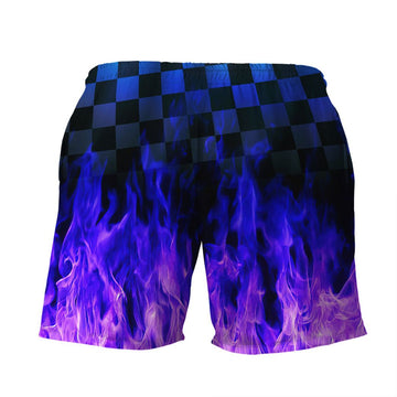 Gearhuman 3D Purple Hot Rod Shorts