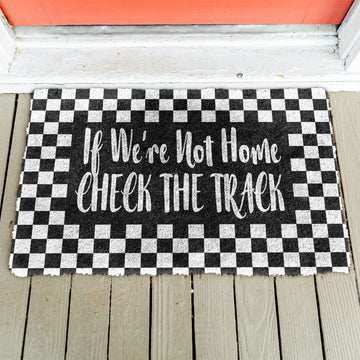 Gearhuman 3D If We Are Not Home Check The Track Doormat