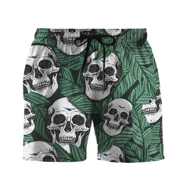 Gearhuman 3D Tropical Skull Shorts