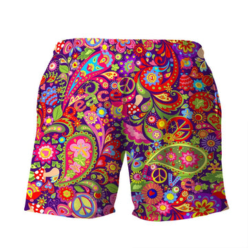 Gearhuman 3D Hippie Pattern Shorts