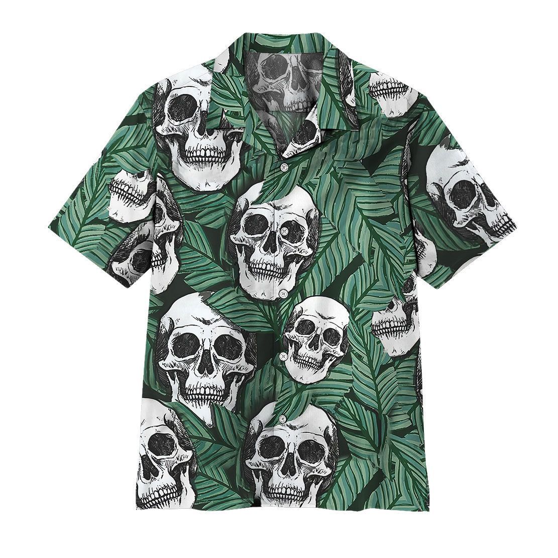 Gearhuman 3D Tropical Skull Hawaii Shirt