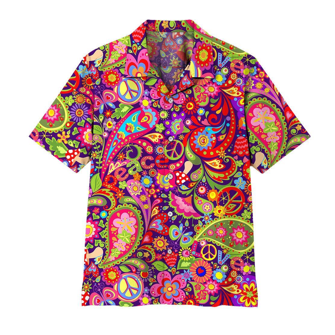 Gearhuman 3D Hippie Pattern Hawaii Shirt