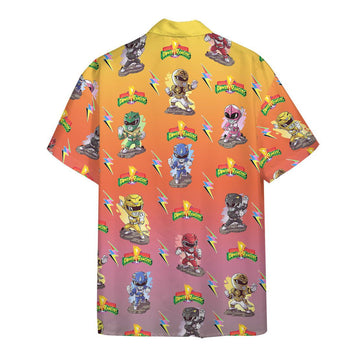 Gearhuman 3D Mighty Morphin Power Rangers Hawaii Shirt