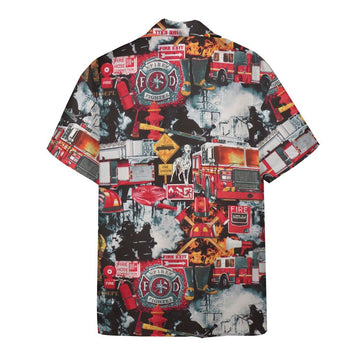 Gearhuman 3D Firefighter Hawaii Shirt