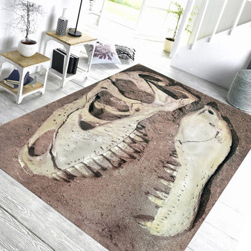 Gearhuman 3D T-rex Head Fossil Carpet