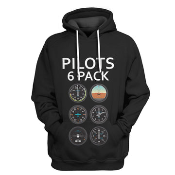 Gearhuman 3D Pilots 6 Packs Tshirt Hoodie Apparel