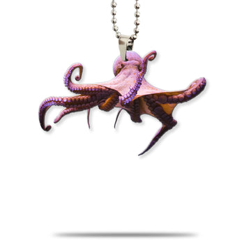 Gearhuman 3D Red Octopus Car Hanging