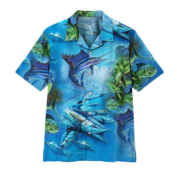 Gearhuman 3D Sea Fishing Hawaii Shirt