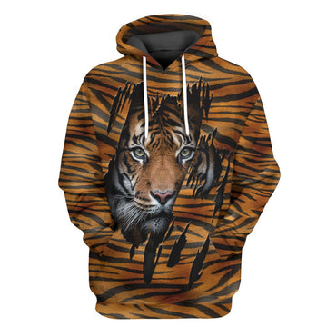 Gearhuman 3D Tiger Tshirt Hoodie Apparel