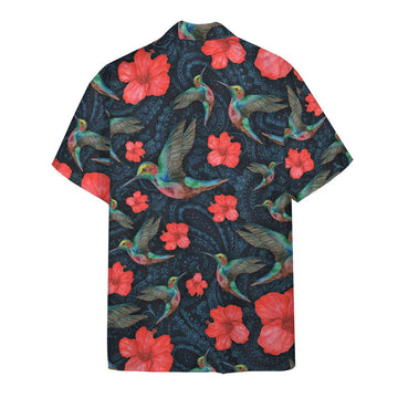 Gearhuman 3D Paisley Hummingbird Hawaii Shirt