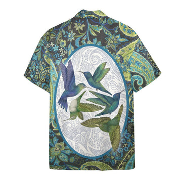 Gearhuman 3D Hummingbird Flying Hawaii Shirt