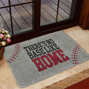 Gearhuman 3D There's No Base Like Home Doormat