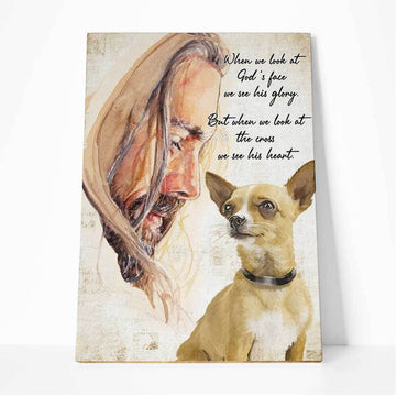 Gearhuman 3D When We Look At God's Face We See His Glory Chihuahua Canvas