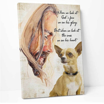 Gearhuman 3D When We Look At God's Face We See His Glory Chihuahua Canvas