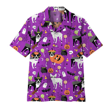 Gearhuman 3D Boston Terrier Halloween Hawaii Shirt
