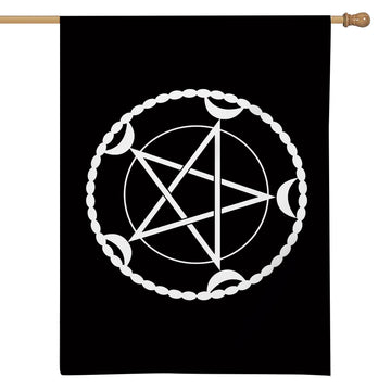 Gearhuman 3D Wicca Pentacle House Flag