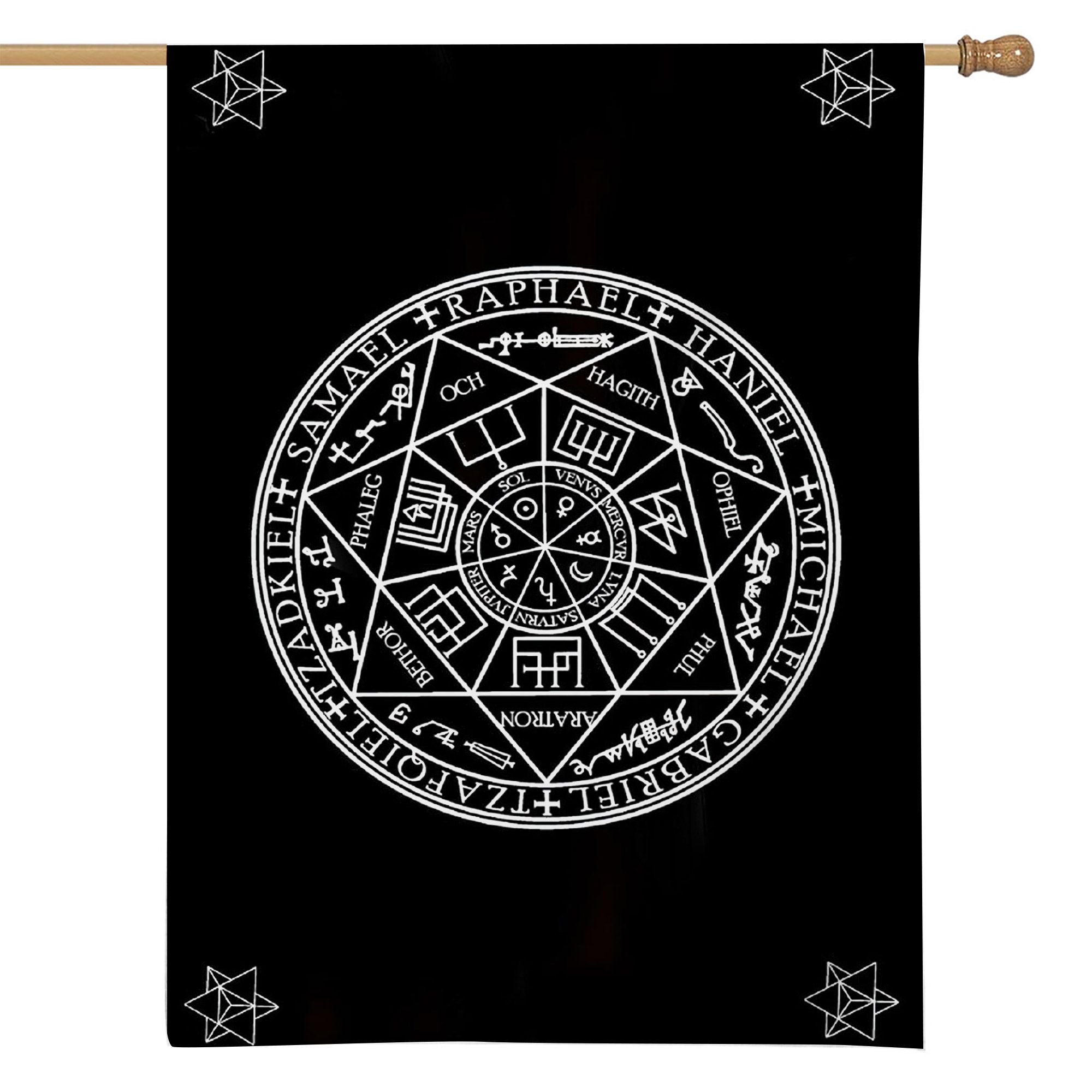 Gearhuman 3D Witchcraft Talisman Wicca House Flag