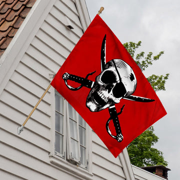 Gearhuman 3D Red Pirates Flag