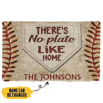 Gearhuman 3D There's No Plate Like Home Custom Name Doormat