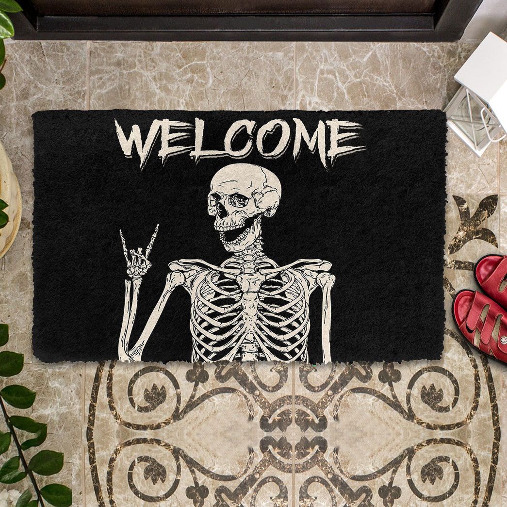 gearhuman 3D Welcome Skeleton Doormat