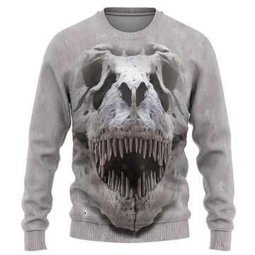 Gearhuman 3D T-rex Skull Tshirt Hoodie Apparel