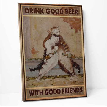 Gearhuman 3D Drunk Cats Canvas