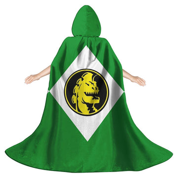Gearhumans 3D Green Ranger Custom Hooded Cloak