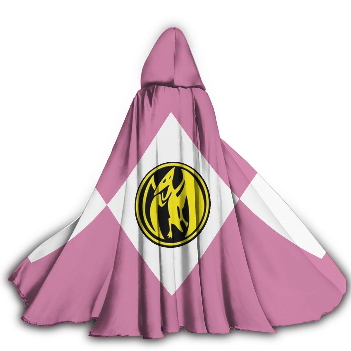Gearhumans 3D Pink Ranger Custom Hooded Cloak