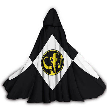 Gearhumans 3D Black Ranger Custom Hooded Cloak