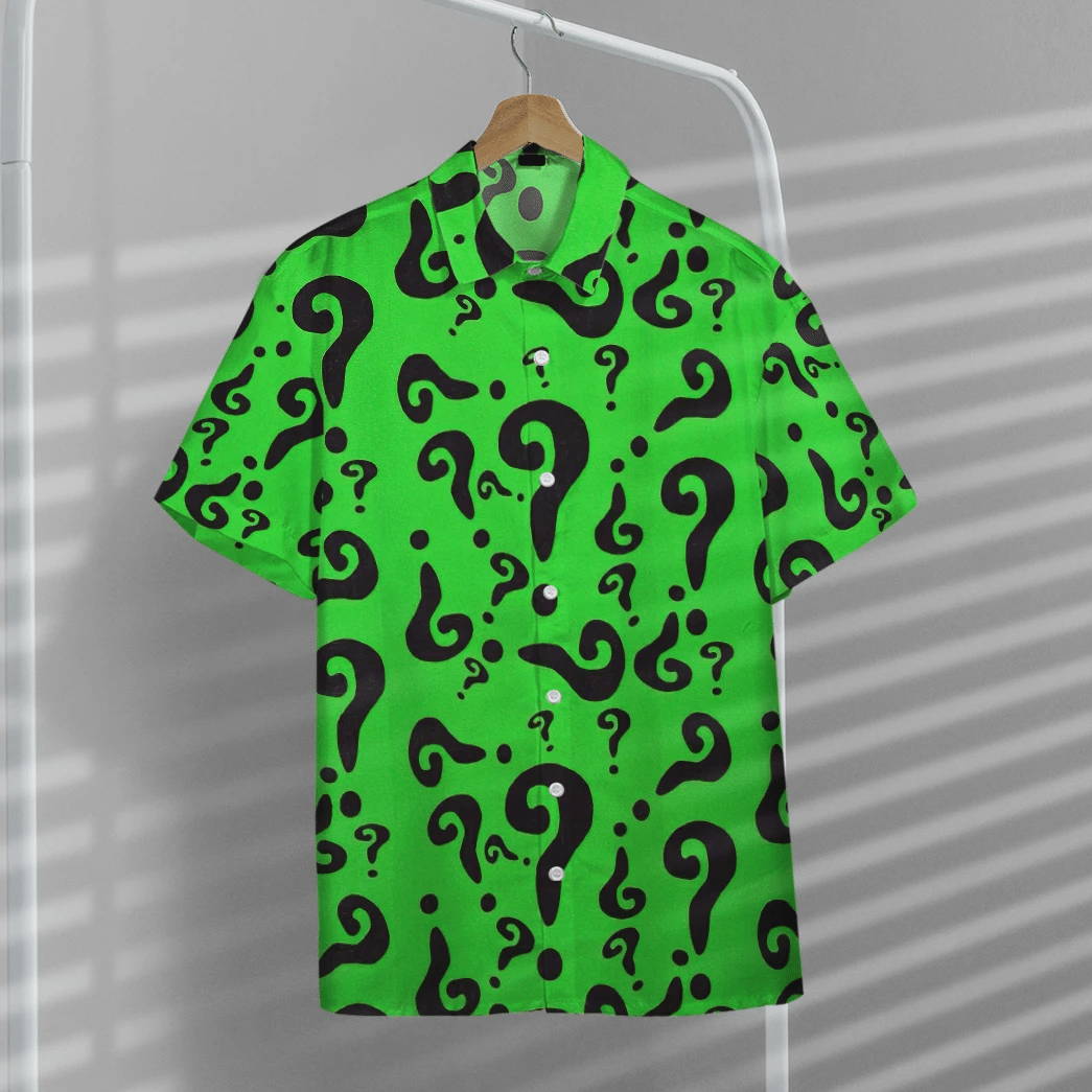 Riddler Supervillain Green Hawaiian Shirt For Men And Women