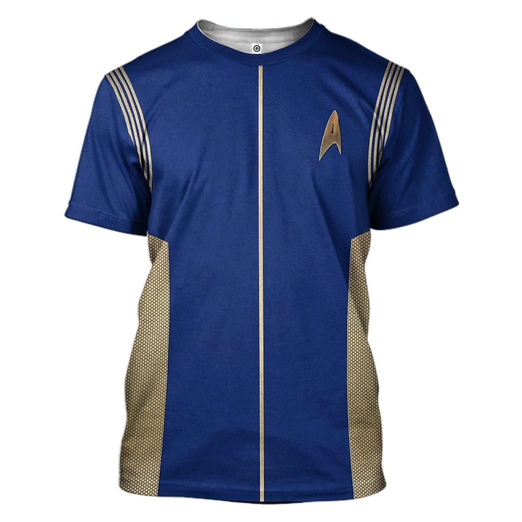 Gearhuman 3D Star Trek Discovery 2017 Present Cosplay Tshirt Hoodie Apparel GV13015 3D Apparel T-Shirt S