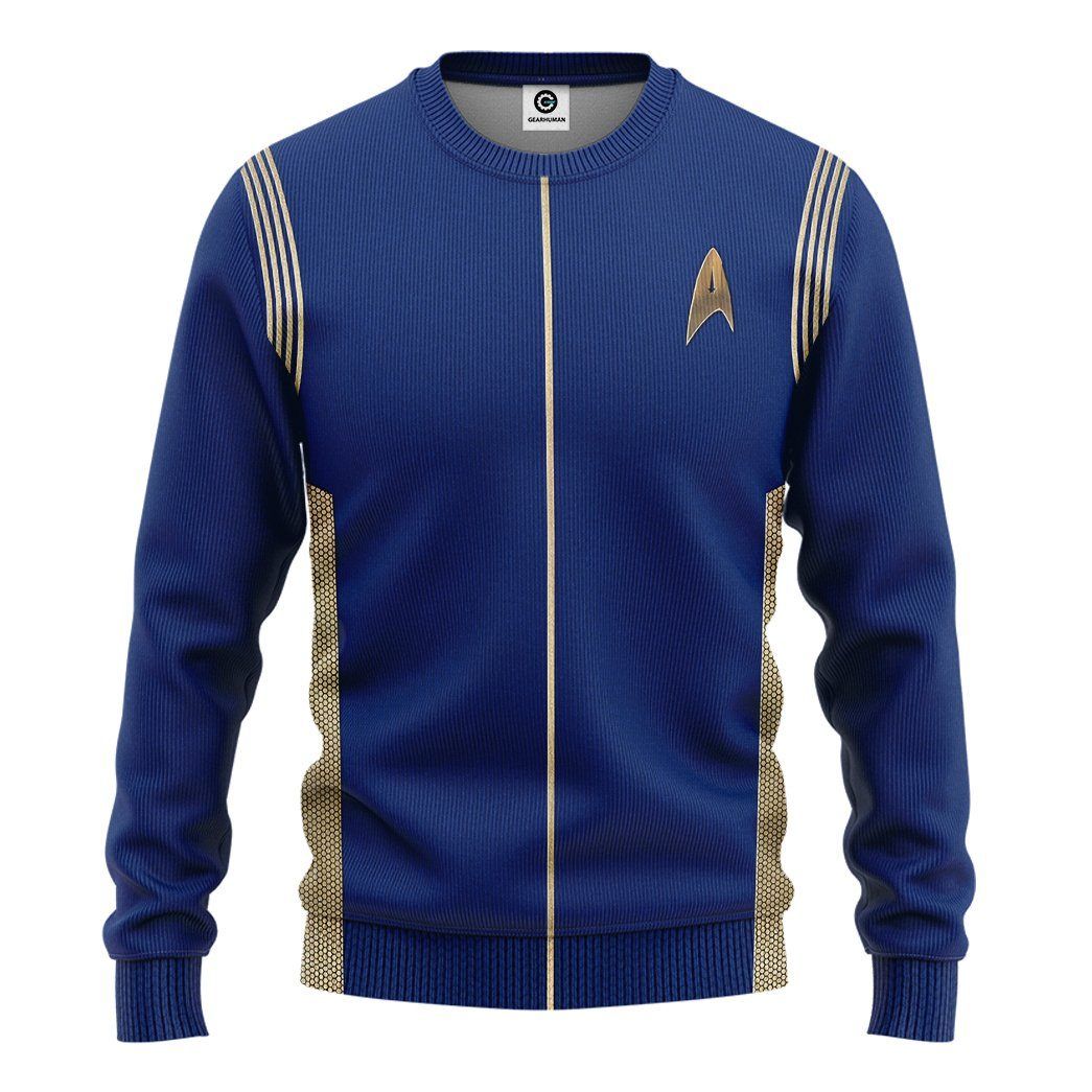 Gearhuman 3D Star Trek Discovery 2017 Present Cosplay Tshirt Hoodie Apparel GV13015 3D Apparel Long Sleeve S
