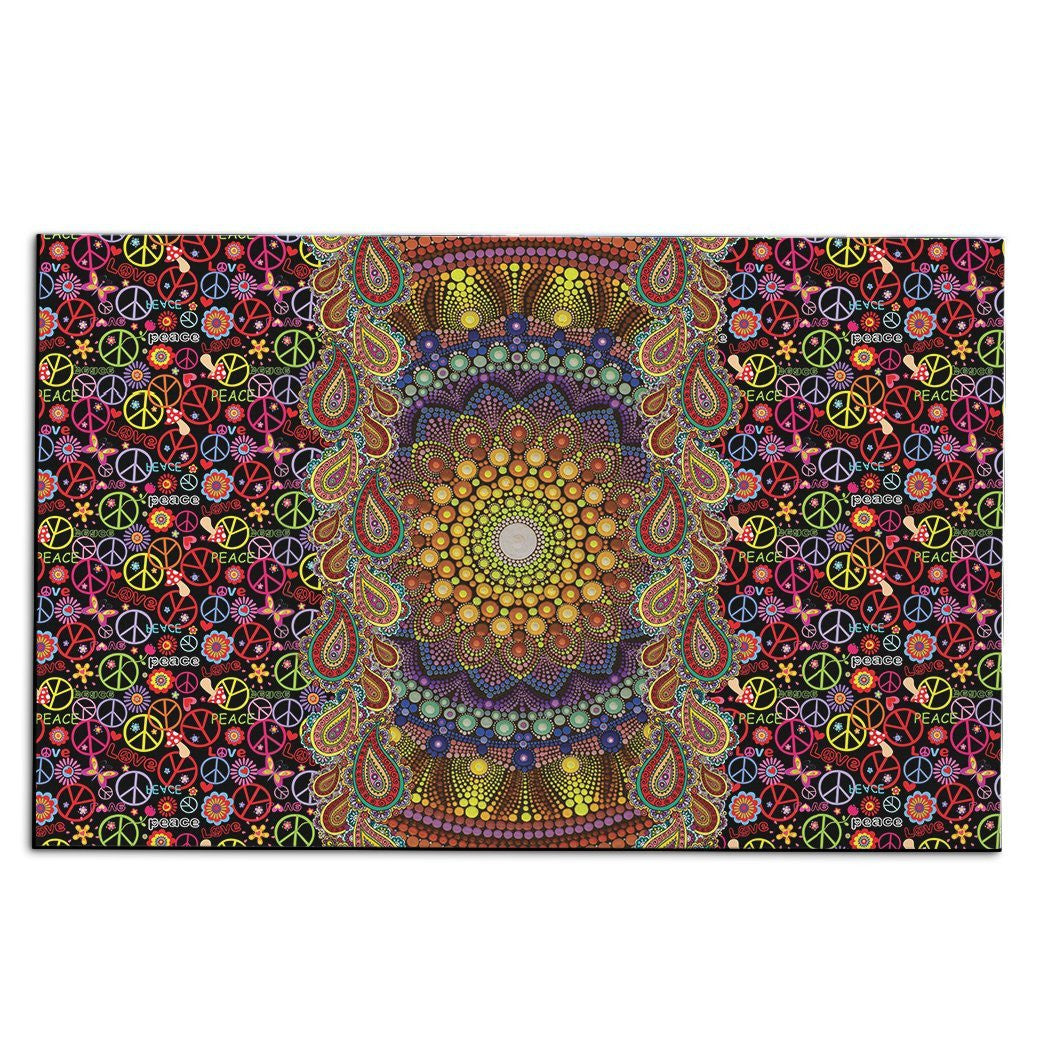 Gearhuman 3D Custom Square Carpet Sunflower Hippie GB041110 Square Carpet