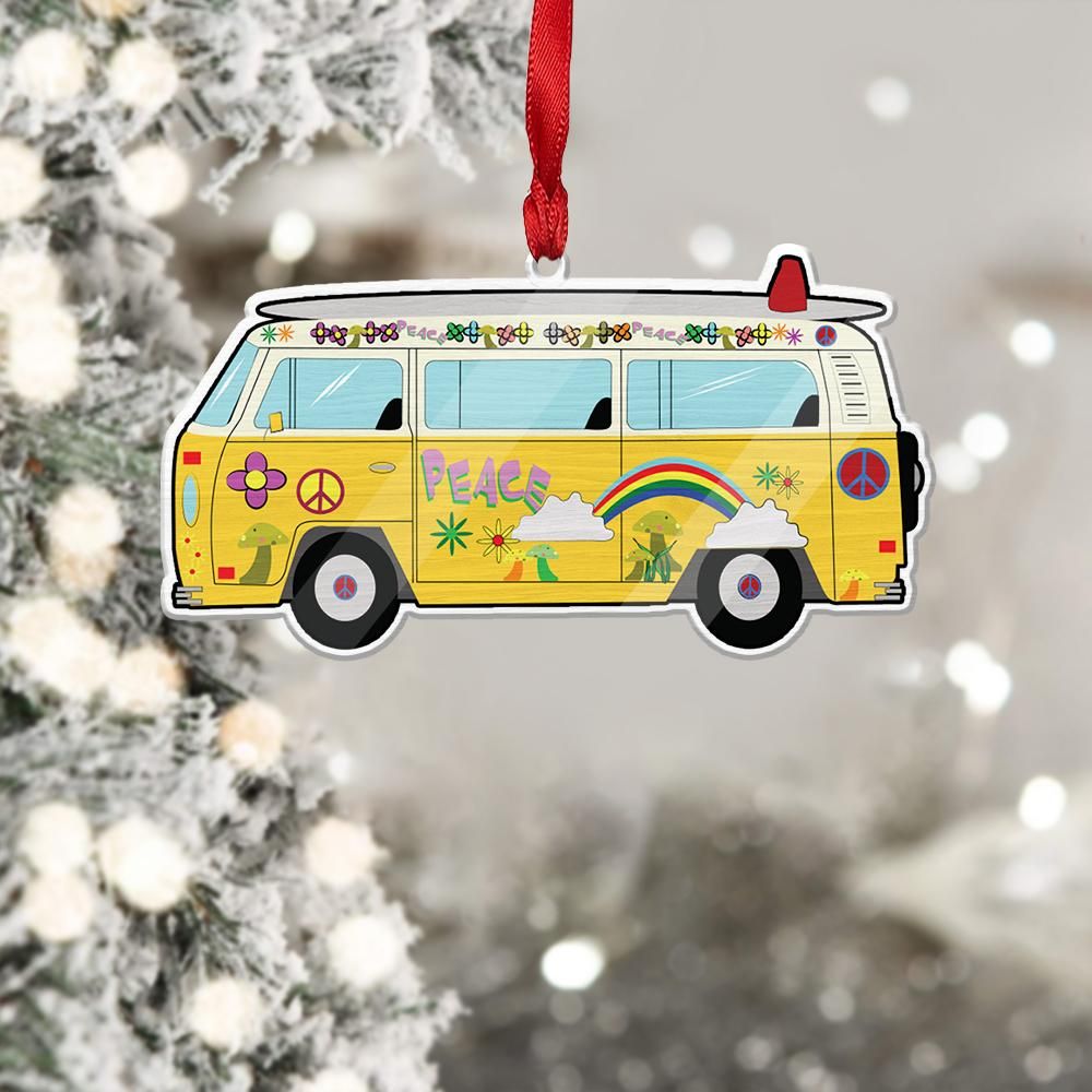 Gearhuman 3D Hippie Travel Van Christmas Ornament GV26105 Ornament