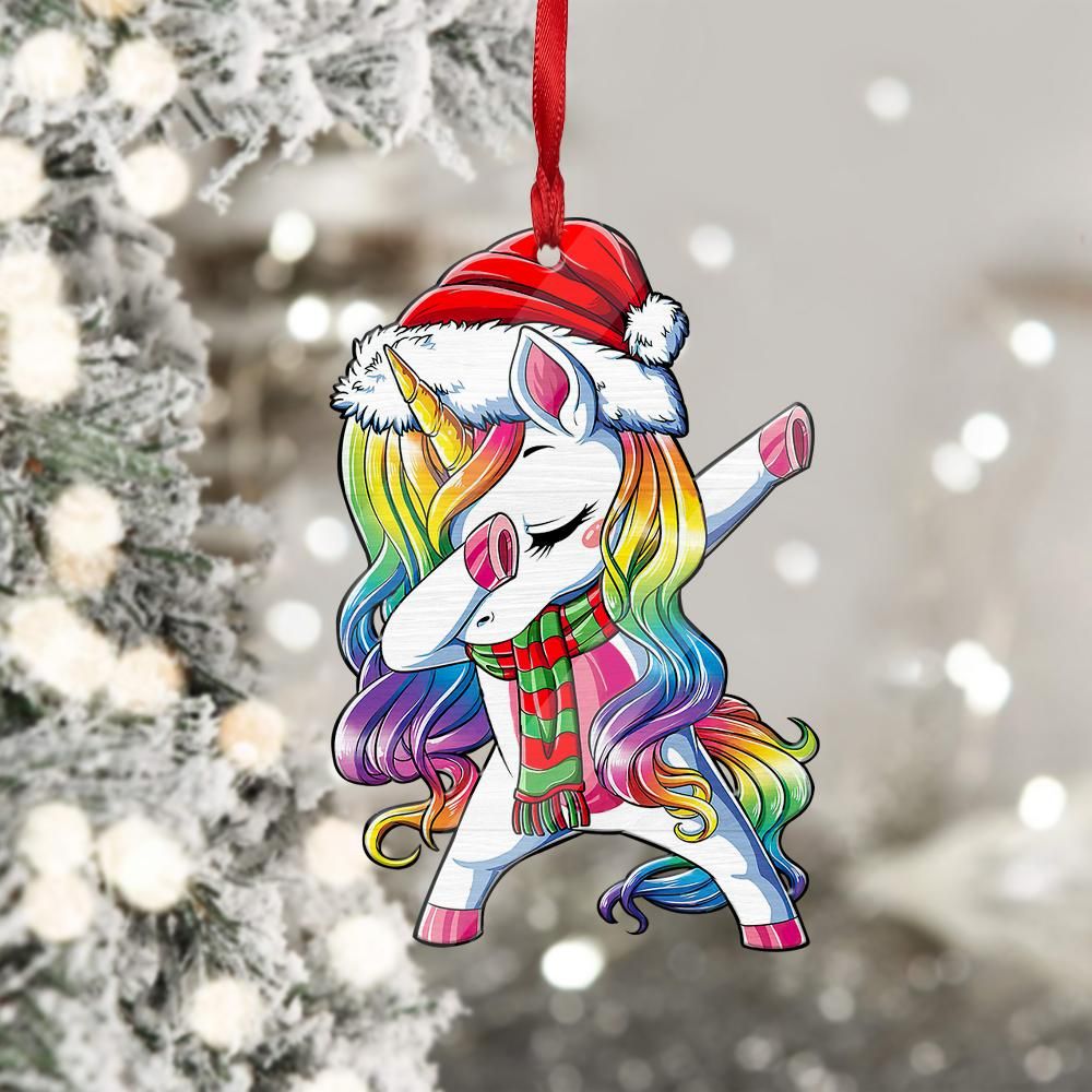 Gearhuman 3D Santa Unicorn Christmas Ornament GV29106 Ornament