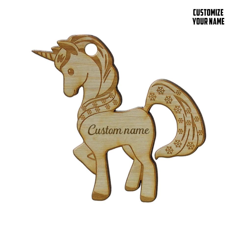 Gearhuman 3D Unicorn Custom Name Christmas Ornament GV29105 Ornament