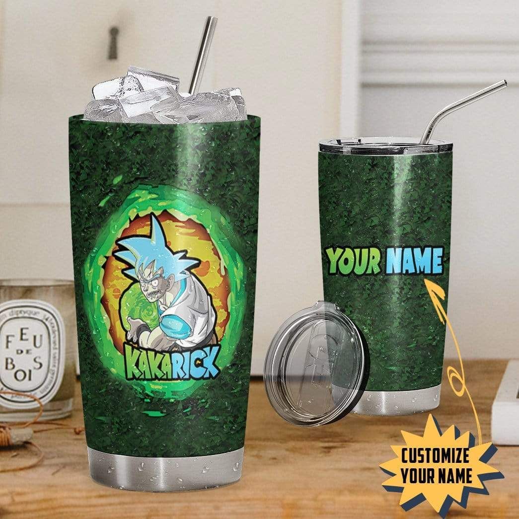 Gearhumans Gearhuman 3D Kakarick goku rick Custom Name Design Vacuum Insulated Tumbler GV04075 Tumbler