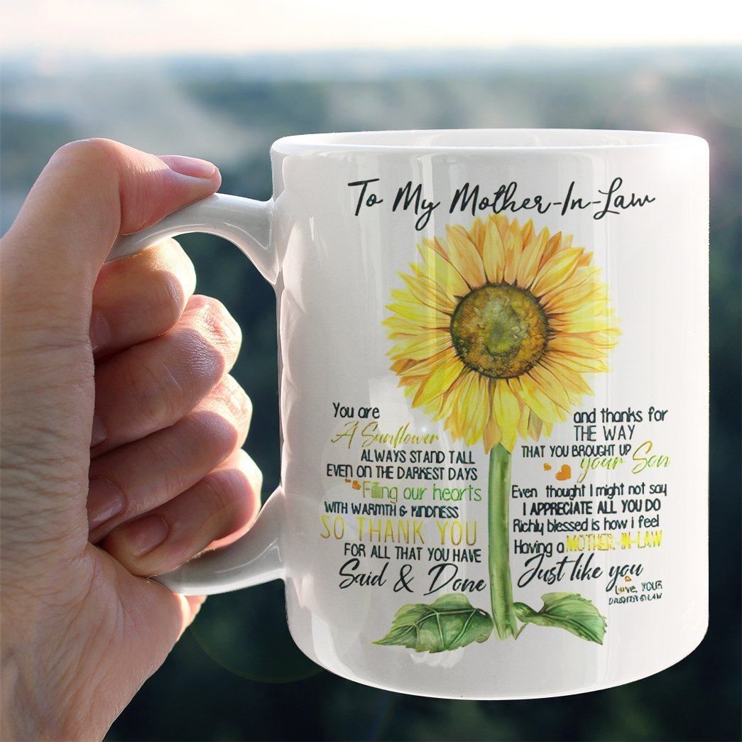 Gearhumans Gearhuman 3D To My Mother In Law Sunflower Mug GJ010437 Mug