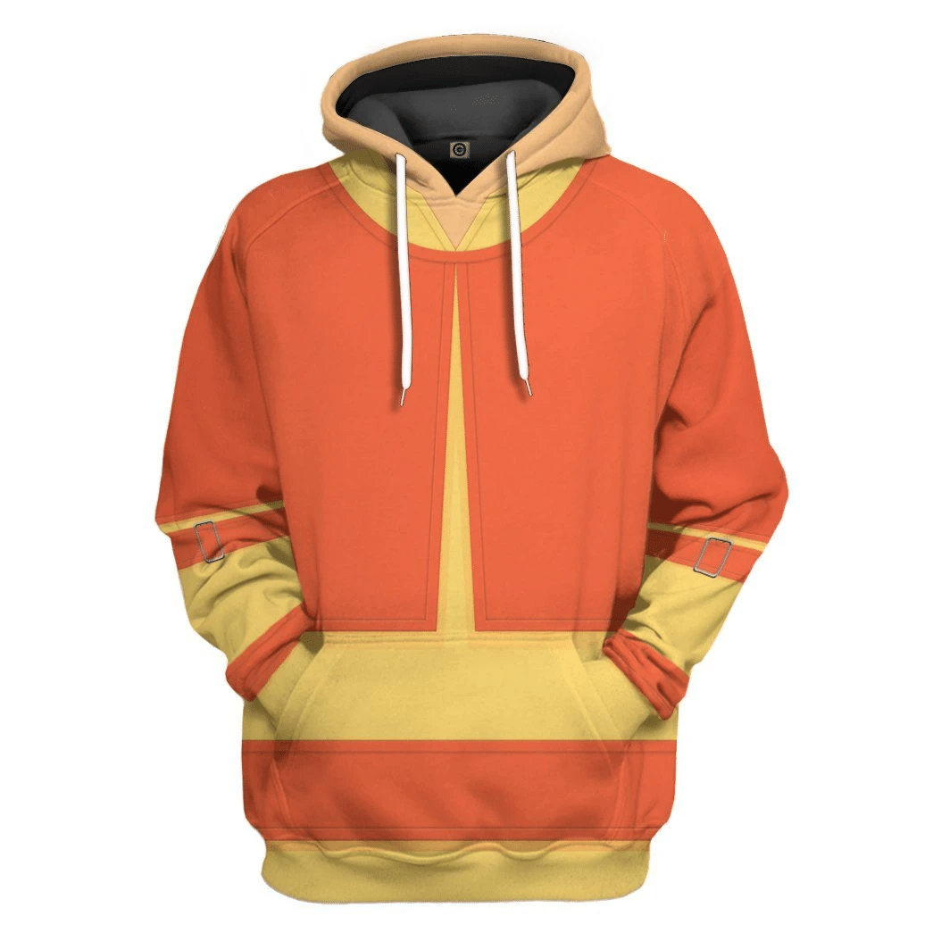 Gearhuman 3D Aang Avatar The Last Airbender Tshirt Hoodie Apparel GV08032 3D Apparel Hoodie S