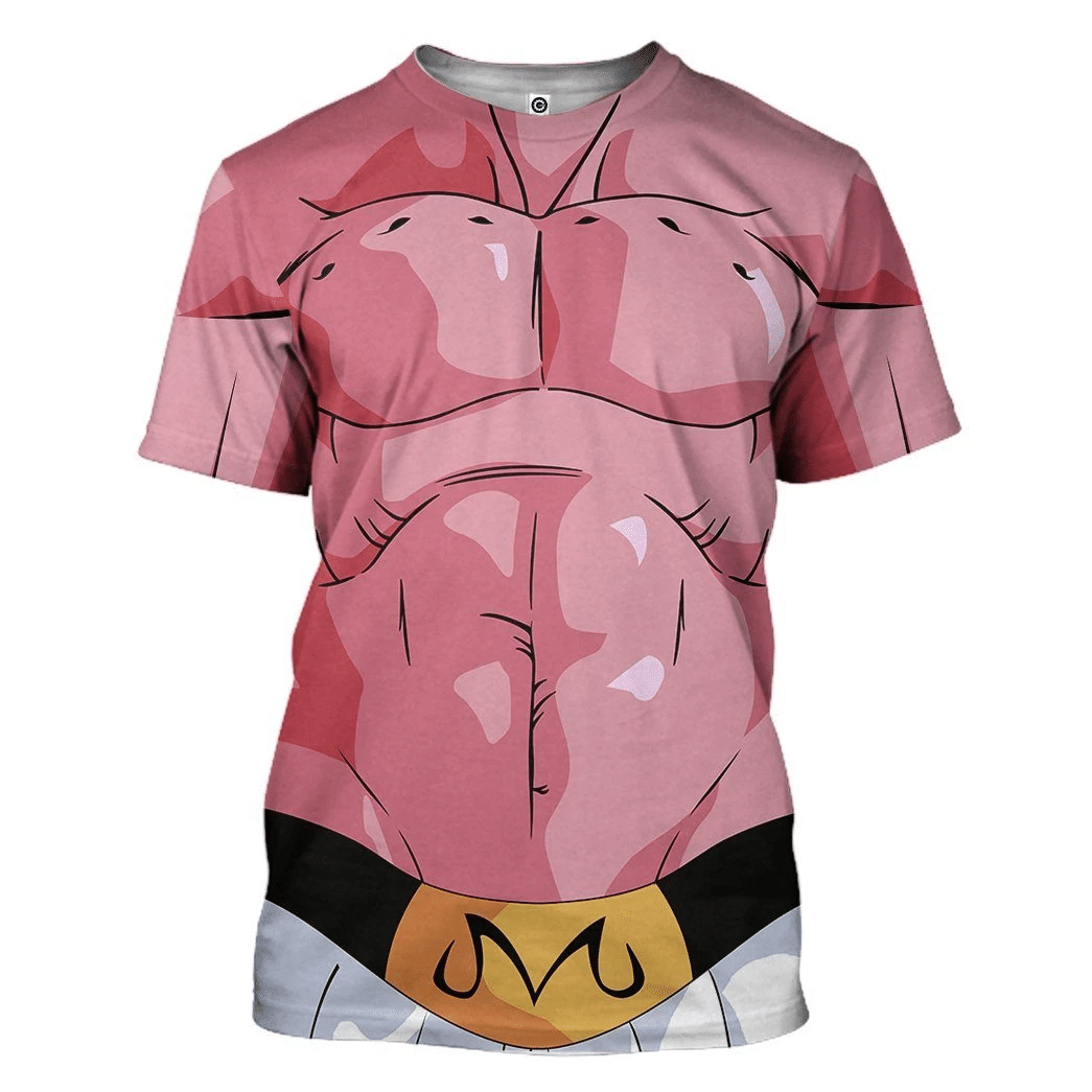 Gearhumans Gearhuman 3D Super Buu Majin Boo Dragon Ball Tshirt Hoodie Apparel GV15032 3D Apparel T-Shirt S