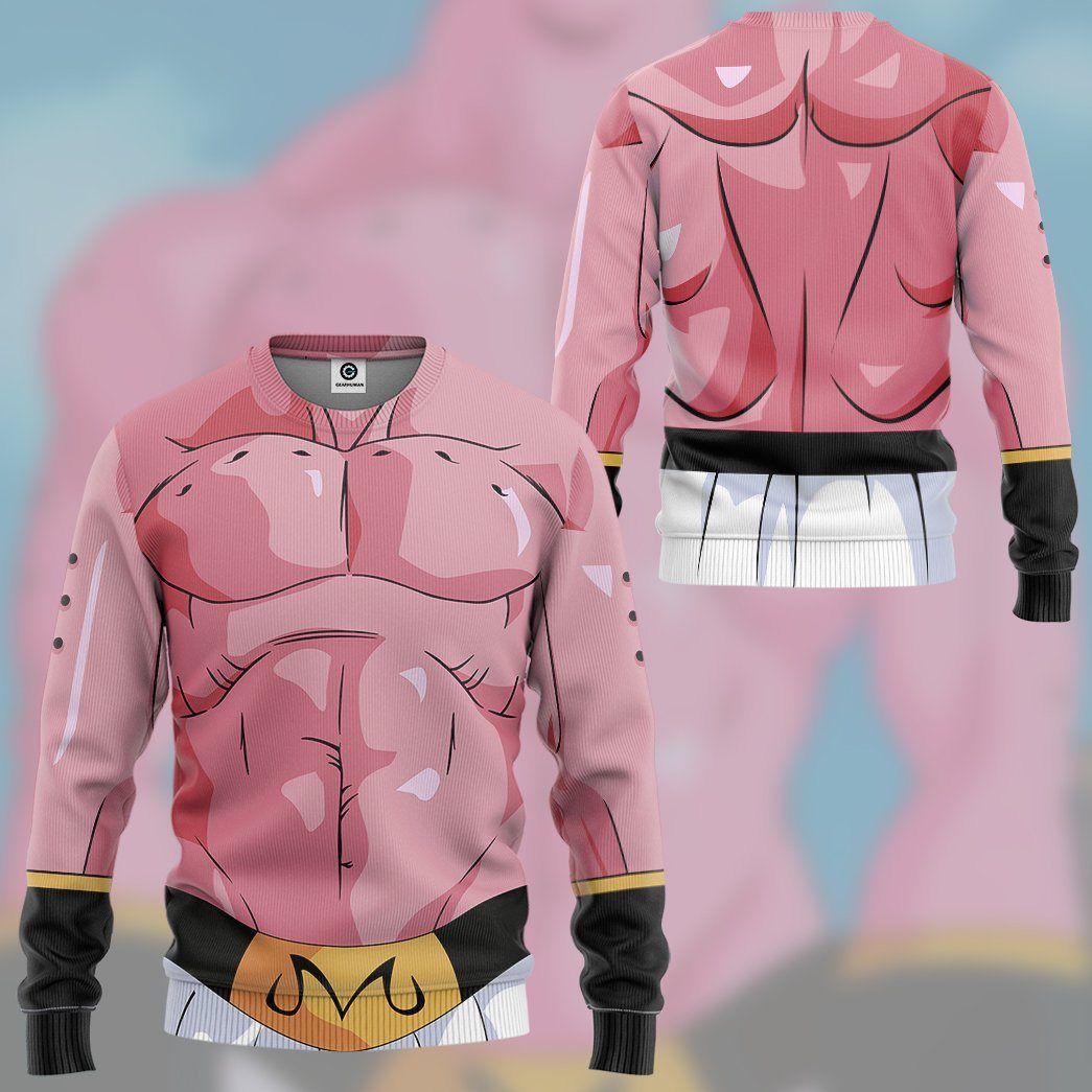 Gearhumans Gearhuman 3D Super Buu Majin Boo Dragon Ball Tshirt Hoodie Apparel GV15032 3D Apparel