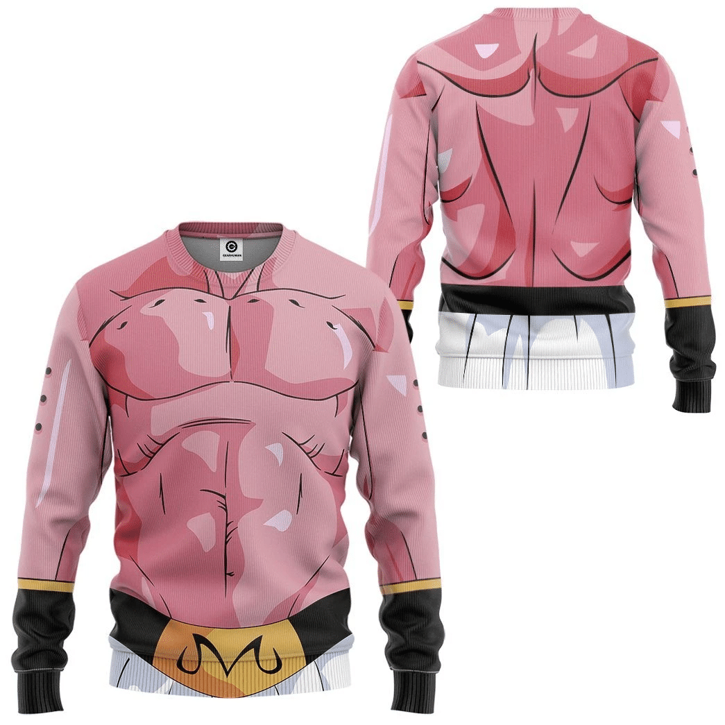 Gearhumans Gearhuman 3D Super Buu Majin Boo Dragon Ball Tshirt Hoodie Apparel GV15032 3D Apparel