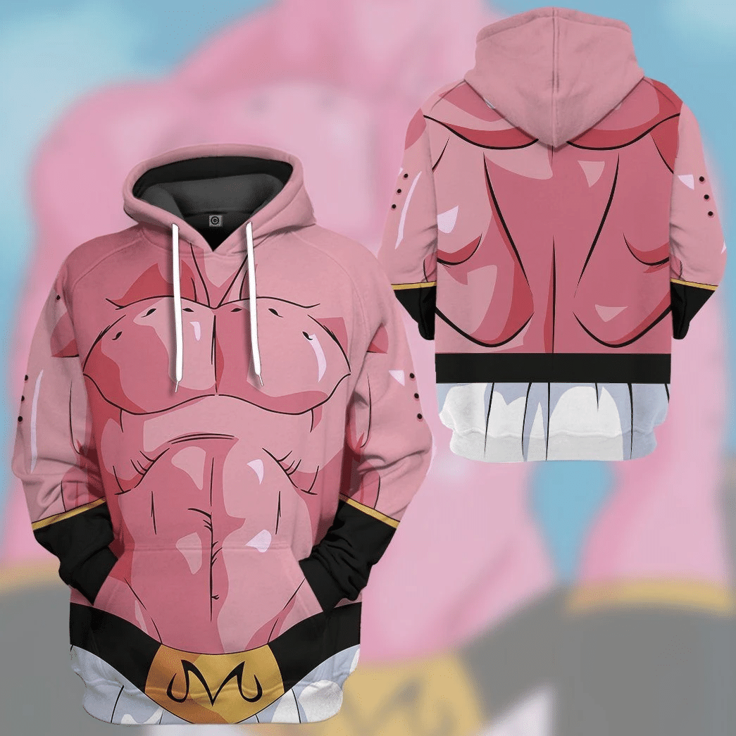 Gearhumans Gearhuman 3D Super Buu Majin Boo Dragon Ball Tshirt Hoodie Apparel GV15032 3D Apparel