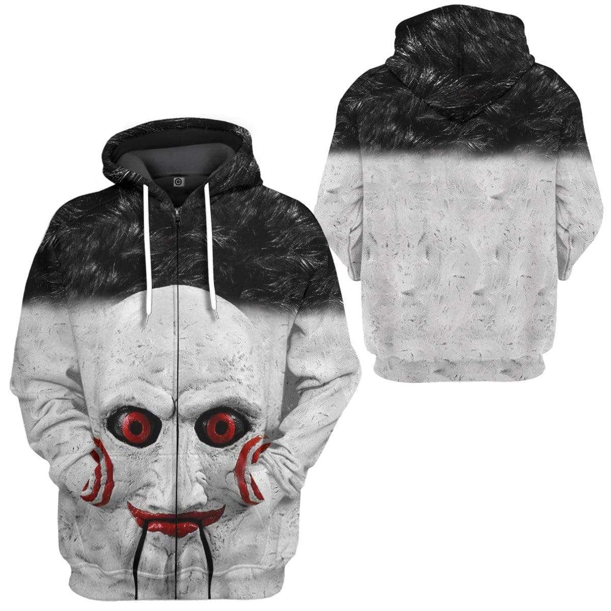 Gearhuman 3D Halloween Kills Saw Custom Hoodie Apparel GL20082 3D Custom Fleece Hoodies