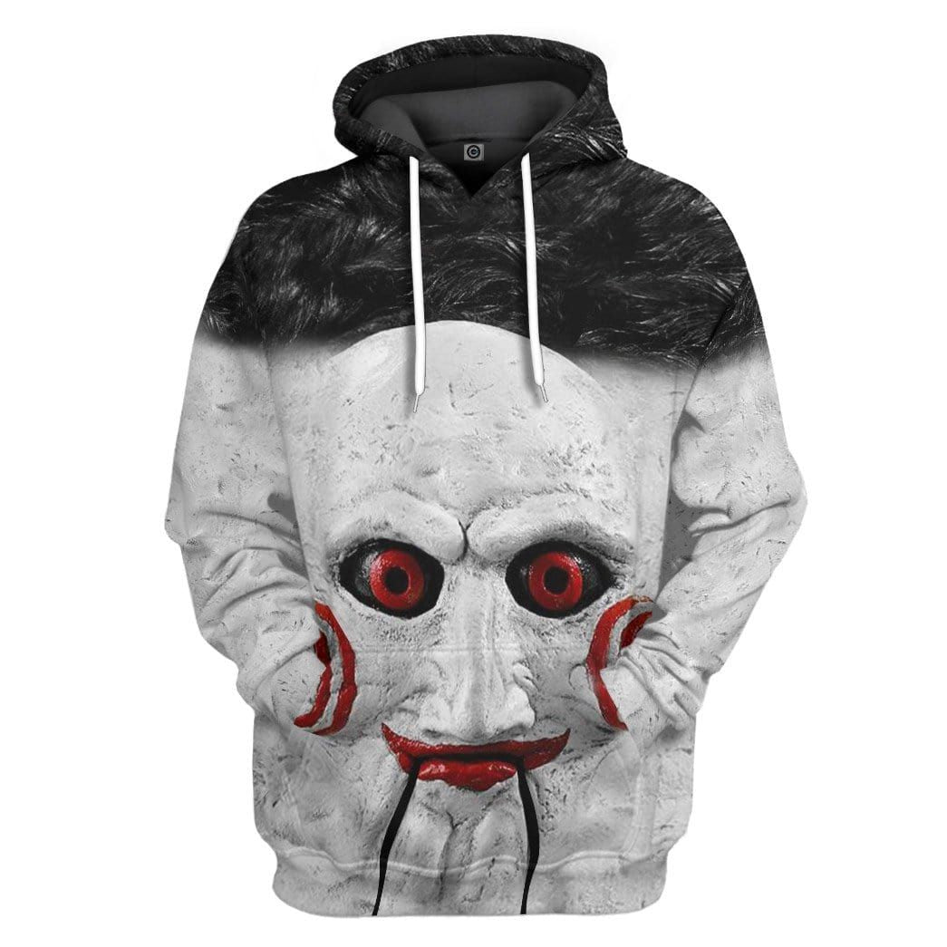 Gearhuman 3D Halloween Kills Saw Custom Hoodie Apparel GL20082 3D Custom Fleece Hoodies Hoodie S