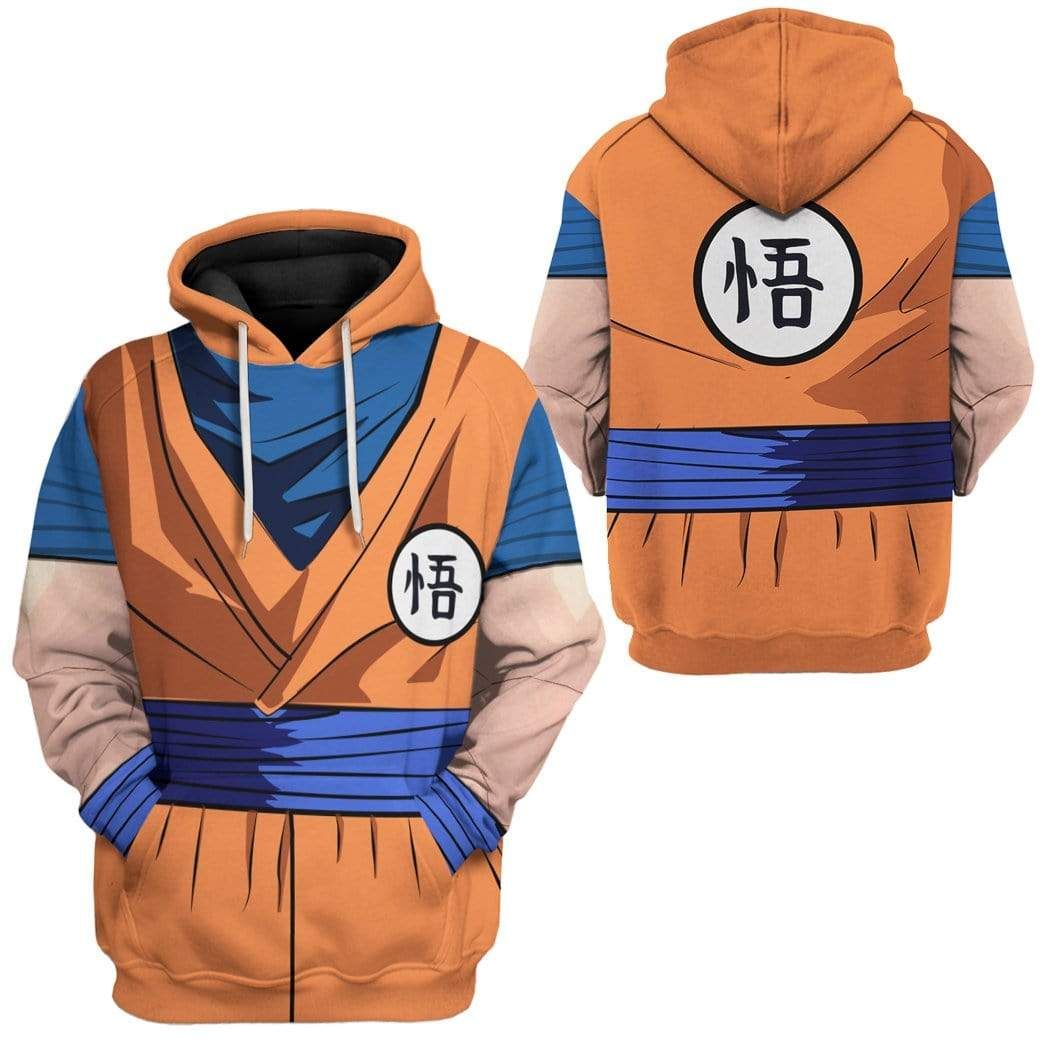 Gearhuman 3D Son Goku Custom Hoodie Apparel GV260510 3D Custom Fleece Hoodies